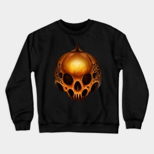 Pumpkin Skull Halloween Crewneck Sweatshirt